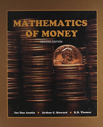 Beispielbild fr Mathematics of Money zum Verkauf von Campus Bookstore