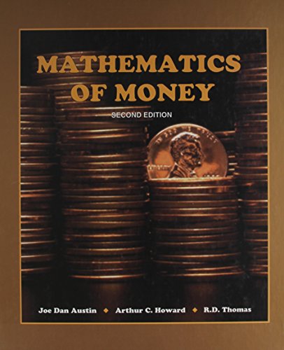 Imagen de archivo de Mathematics of Money a la venta por Campus Bookstore