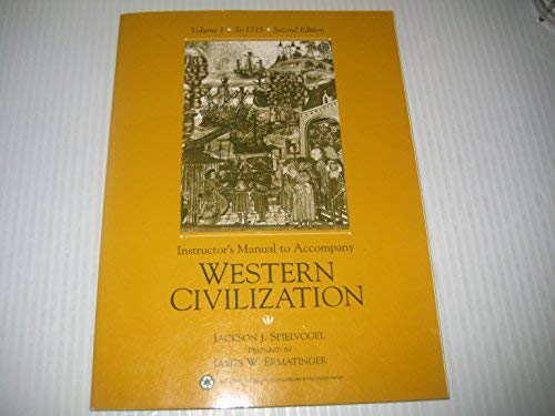 Stock image for Instructor's Manual to Accompany Western Civilization (Volume 1 to 1715) for sale by HPB-Red