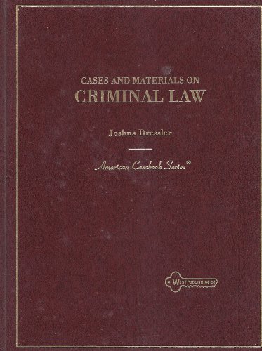 Imagen de archivo de Cases and Materials on Criminal Law a la venta por Discover Books