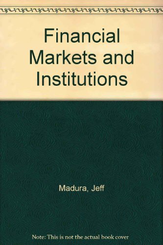 Imagen de archivo de Financial Markets and Institns 3 a la venta por Better World Books