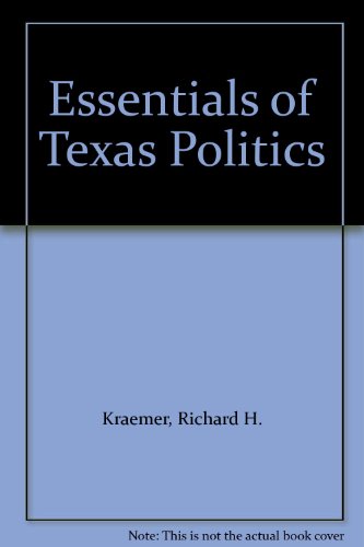 Stock image for Essentials of Texas Politics for sale by HPB-Red
