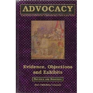 Stock image for Evidence, objections, and exhibits (Advocacy) for sale by ThriftBooks-Atlanta