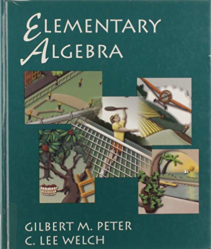 Beispielbild fr Elementary Algebra zum Verkauf von The Book Cellar, LLC