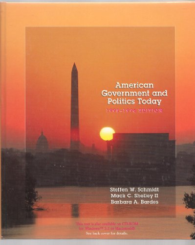 Stock image for American Government and Politics Today/1995-1996 for sale by HPB-Red