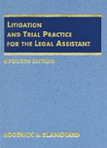 9780314044464: Litigation and Trial Practice for the Legal Assistant