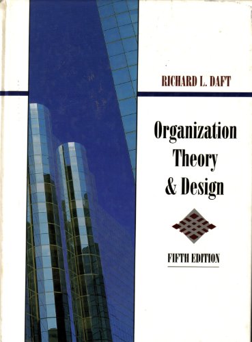 9780314044525: Organization Theory and Design