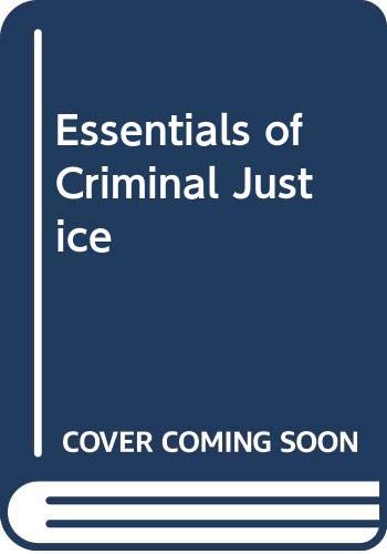 Imagen de archivo de Essentials of Criminal Justice a la venta por HPB-Red