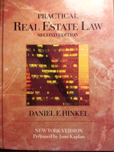 Stock image for Practical Real Estate Law New York Version for sale by dsmbooks