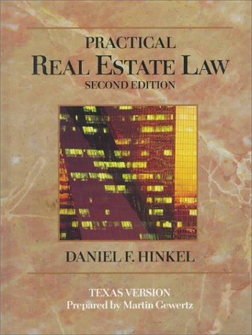 Imagen de archivo de Practical Real Estate Law, Texas Version : a la venta por HPB-Red