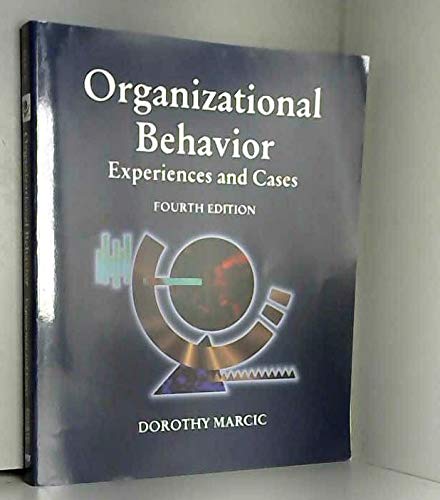 Beispielbild fr Organizational Behavior: Experiences and Cases zum Verkauf von Anybook.com