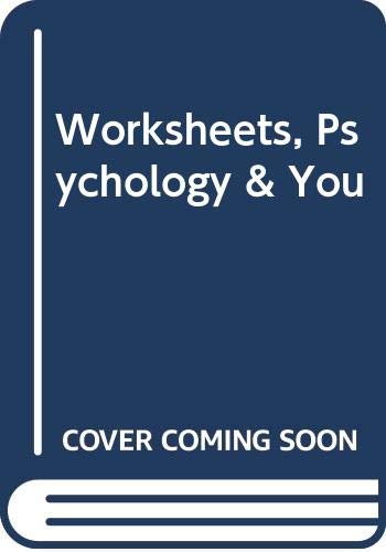 Stock image for Worksheets, Psychology & You for sale by Allied Book Company Inc.