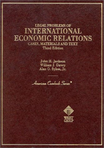 Imagen de archivo de Cases on Legal Problems of International Economic Relations a la venta por Better World Books