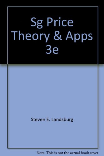 Stock image for Study Guide for Price Theory and Applications for sale by HPB-Red