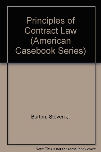 9780314049728: Principles of Contract Law (American Casebook Series)