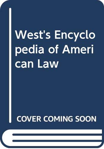 Imagen de archivo de West's Encyclopedia of American Law a la venta por Better World Books: West