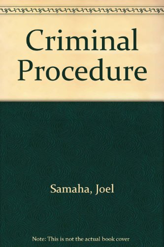 9780314061188: Criminal Procedure