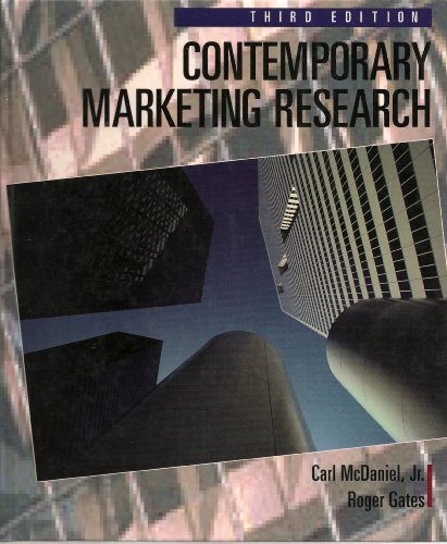 Stock image for Contemporary Marketing Research for sale by AwesomeBooks