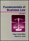 Fundamentals of Business Law (9780314061485) by Miller, Roger LeRoy; Jentz, Gaylord A.