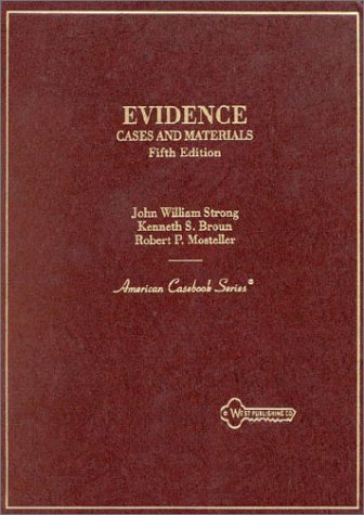 Beispielbild fr Evidence: Cases and Materials (American Casebook Series) zum Verkauf von dsmbooks