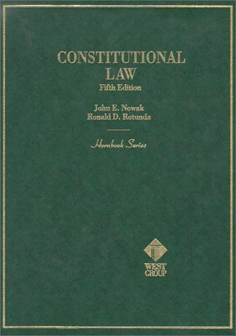 Imagen de archivo de Hornbook on Constitutional Law (Hornbooks) a la venta por HALCYON BOOKS