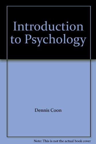 9780314062062: Introduction to Psychology