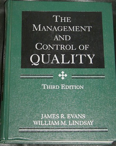 Beispielbild fr The Management and Control of Quality zum Verkauf von Better World Books