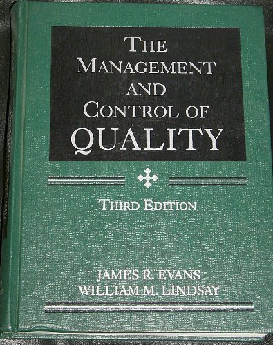 9780314062154: Management and Control of Quality