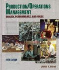 Stock image for Applied Production and Operations Management : Quality, Performance, and Value for sale by Better World Books