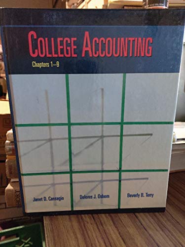 Stock image for College Accounting for sale by Southern Maryland Books