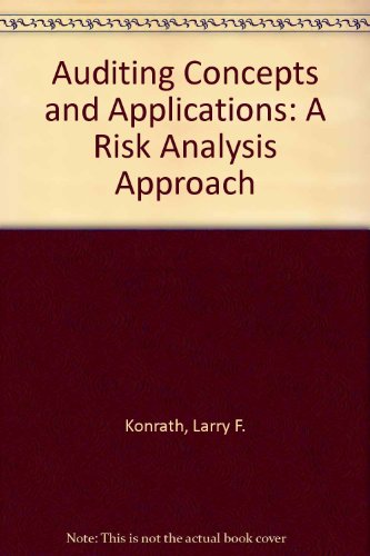 Imagen de archivo de Auditing Concepts and Applications: A Risk-Analysis Approach a la venta por HPB-Red