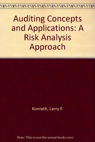 9780314063465: Auditing Concepts and Applications: A Risk-Analysis Approach