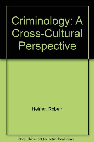 Stock image for Criminology: A Cross-Cultural Perspective for sale by HPB-Red