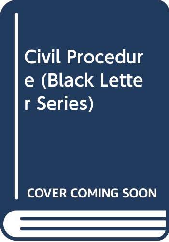 Imagen de archivo de Civil Procedure (Black Letter Series) a la venta por Wonder Book