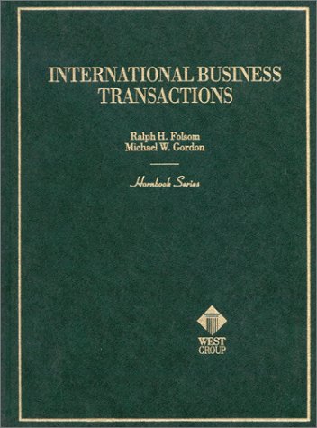 Stock image for International Business Transactions (Hornbook Series) for sale by HPB-Emerald