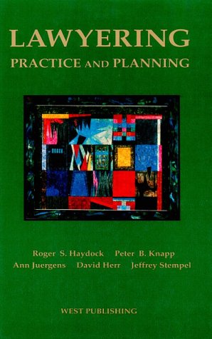 Imagen de archivo de Lawyering - Practice & Planning: Practice and Planning a la venta por Bingo Used Books