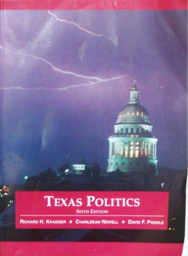 Beispielbild fr Texas Politics zum Verkauf von HPB-Red