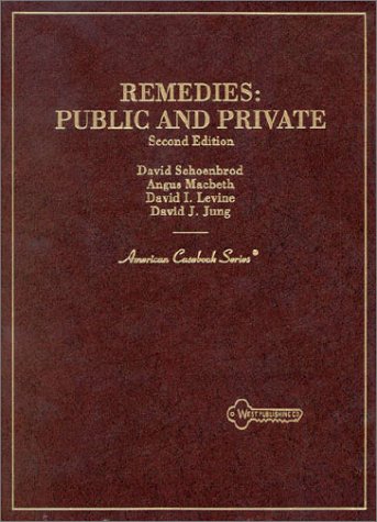 Stock image for Remedies Public And Private 2Nd Edition for sale by Basi6 International