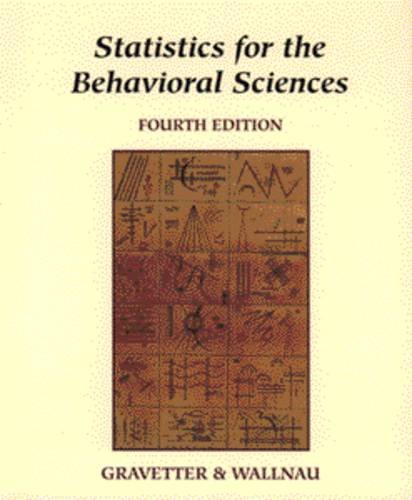 9780314068064: Statistics for the Behavioral Sciences