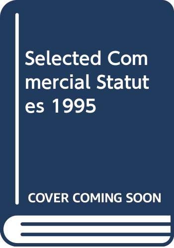 Imagen de archivo de Selected Commercial Statutes. a la venta por Yushodo Co., Ltd.