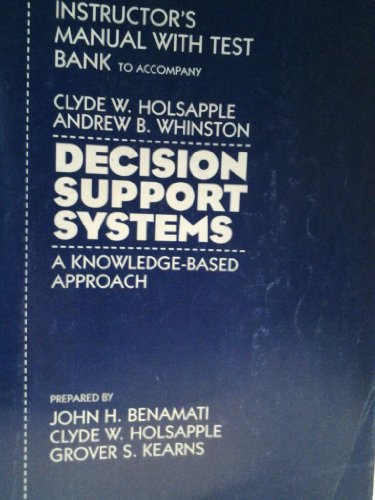 9780314069726: DECISION SUPPORT SYSTEMS A Knowledge Based Approach