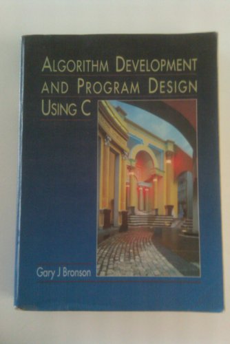 Immagine dell'editore per Algorithm Development and Program Design Using C venduto da BooksRun