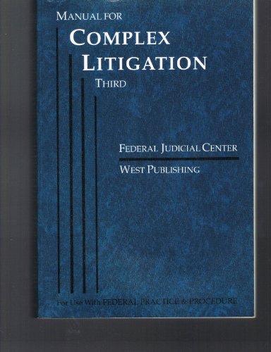 Stock image for Manual for Complex Litigation for sale by ThriftBooks-Atlanta
