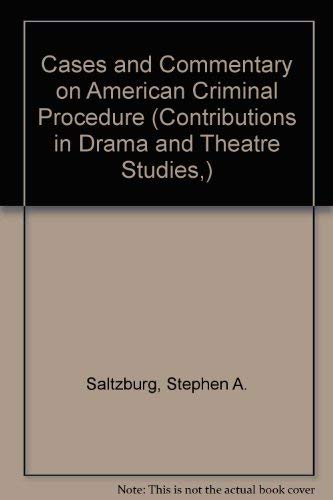Stock image for American Criminal Procedure: Cases and Commentary (American Casebook Series) for sale by HPB-Red