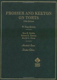 Stock image for Prosser and Keeton's Torts, 5th with 1988 Pocket Part (Hornbook Series) [With Pocket Part] for sale by ThriftBooks-Atlanta