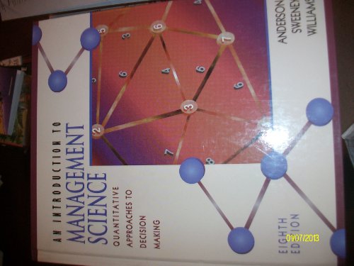 Beispielbild fr Introduction to Management Science: A Quantitative Approach to Decision Making zum Verkauf von SecondSale