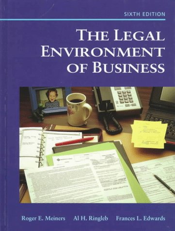 Beispielbild fr Legal Environment of Business zum Verkauf von HPB-Red