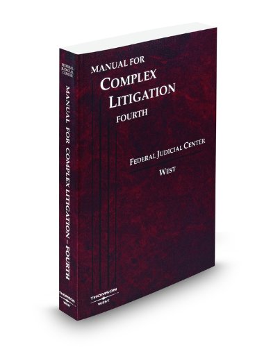 Stock image for Manual for Complex Litigation, 4th for sale by SecondSale