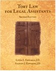 Stock image for Tort Law for Legal Assistants for sale by Better World Books