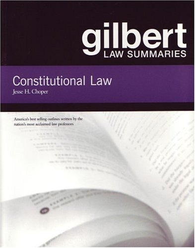 Imagen de archivo de Gilbert Law Summaries: Constitutional Law a la venta por Goodwill Books